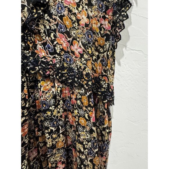 FREE PEOPLE 'Milania' Floral Maxi Dress - Dark Combo - SMALL RRP$168 - Picture 10 of 16